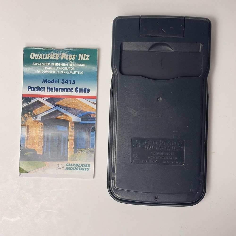 Qualifier Plus IIIx 3415 Residential  Real Estate Financial Calculator & Cover - Picture 4 of 9